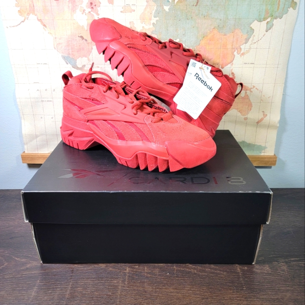 BRAND NEW Reebok Cardi B x Club C V2 'Mars Red' Women's Size 8.5